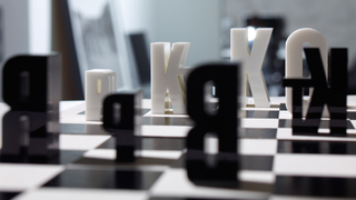 This Typographic Chess Set Is Too Pretty to Play
